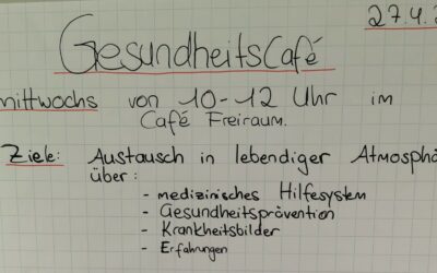 Gesundheitscafé im Westend ist gestartet