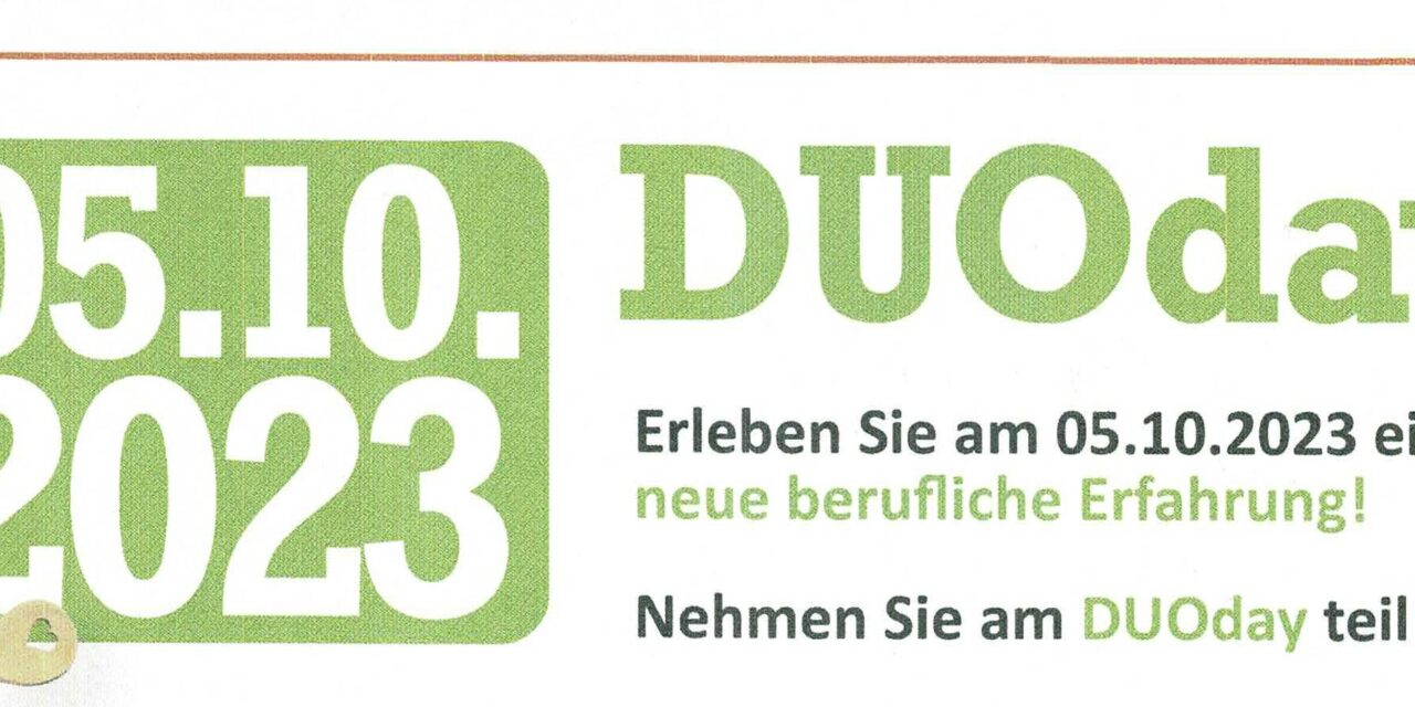 DUOday: eine Chance für beide Seiten! WALI beteiligt sich am DUOday am 5. Oktober