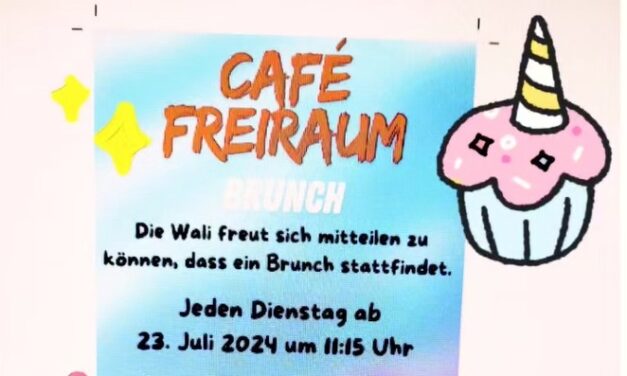 Jetzt auch Brunch im „Freiraum“: jeden Dienstag ein leckeres Buffett im Café