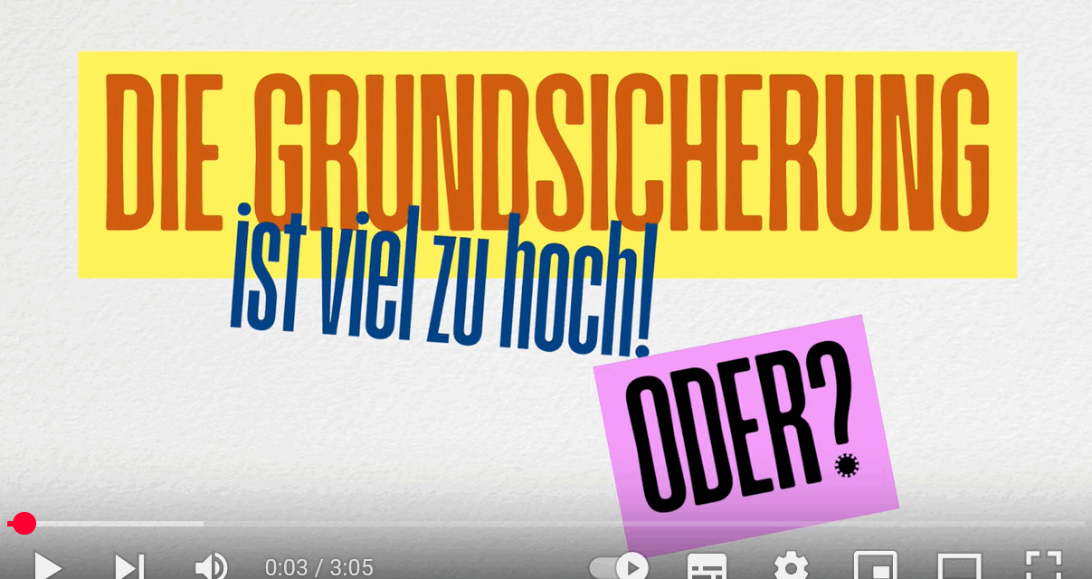 Trickfilm zur Bürgergeld Debatte/ das neue A-Info ist da/ Sorgen um den Verlust der Wohnung