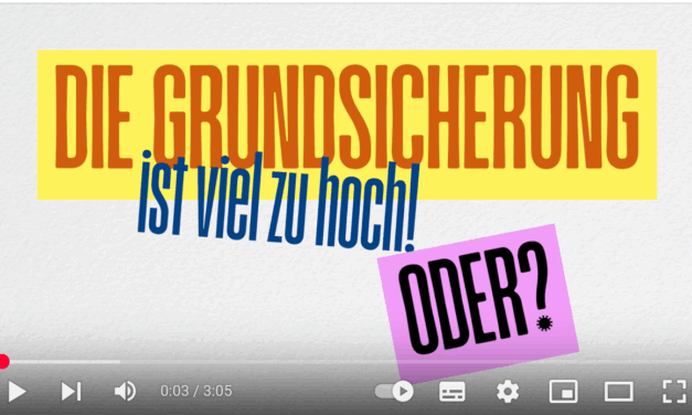 Trickfilm zur Bürgergeld Debatte/ das neue A-Info ist da/ Sorgen um den Verlust der Wohnung