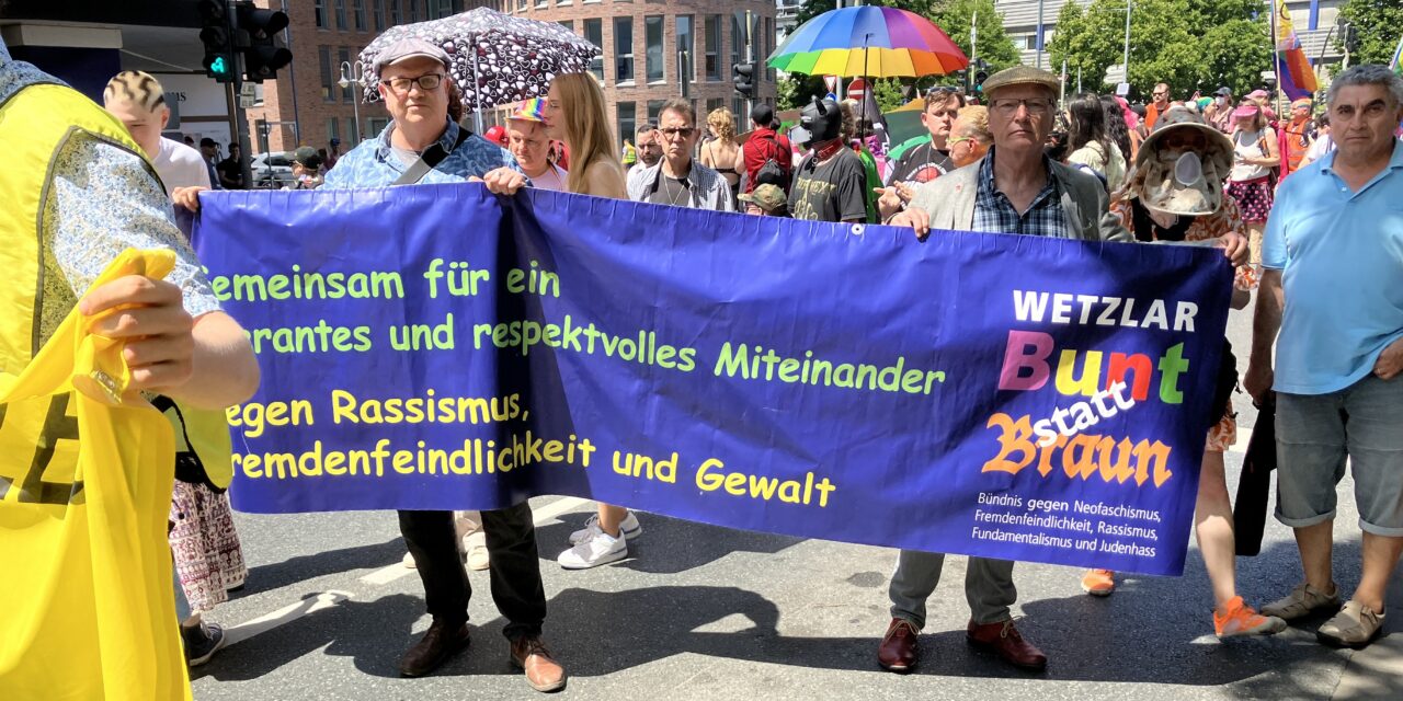 CSD Mittelhessen 2025: „Wetzlar erinnert“ und WALI demonstrieren für Vielfalt, Gleichberechtigung und gegen rechte Ideologien