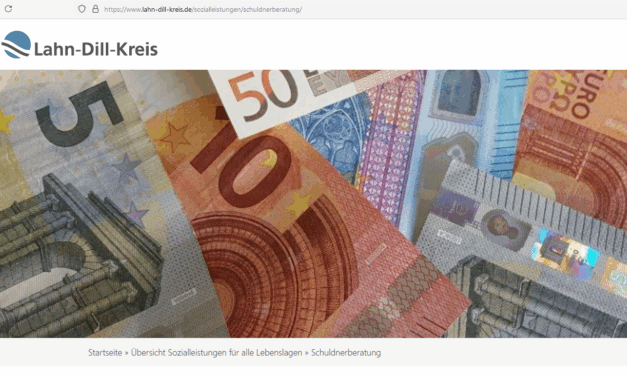 Aktualisierte Zuständigkeiten der Schuldner- und Insolvenzberatung des Lahn-Dill-Kreises