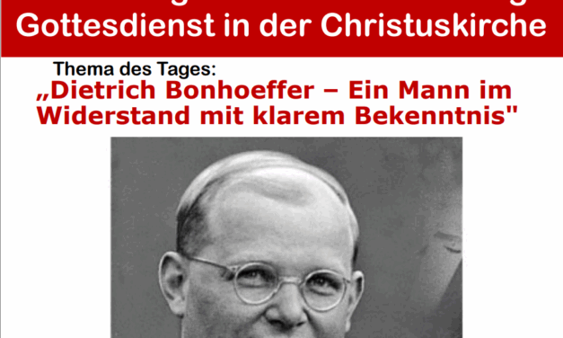 Am 19. November/ Buß- und Bettag: Theater der WALI – Gottesdienst – Buffett und Gemeinschaft