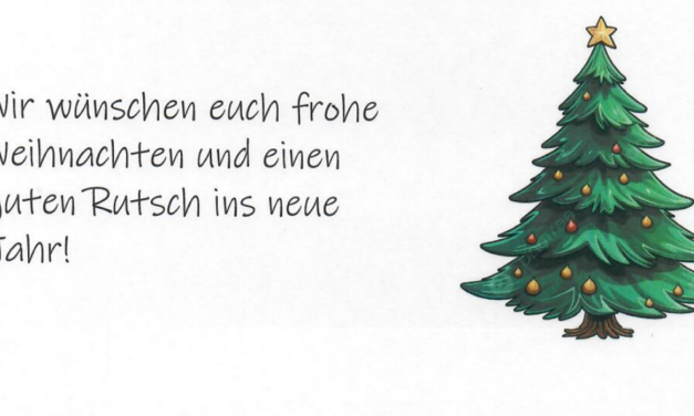 Öffnungszeiten an den Weihnachtstagen und zwischen den Jahren