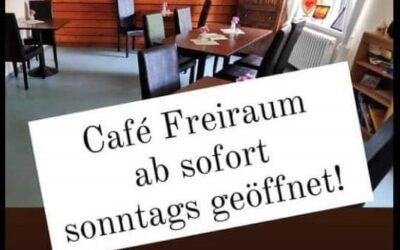 Sommeröffnungszeiten starten im April: ein Stunde später und auch wieder sonntags Kaffee und Kuchen im Westend